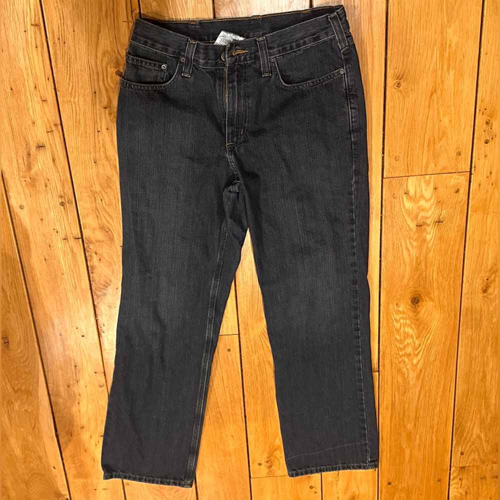Carhartt Relaxed Fit Jeans Men’s 32x32 Dark Wash Workwear Denim